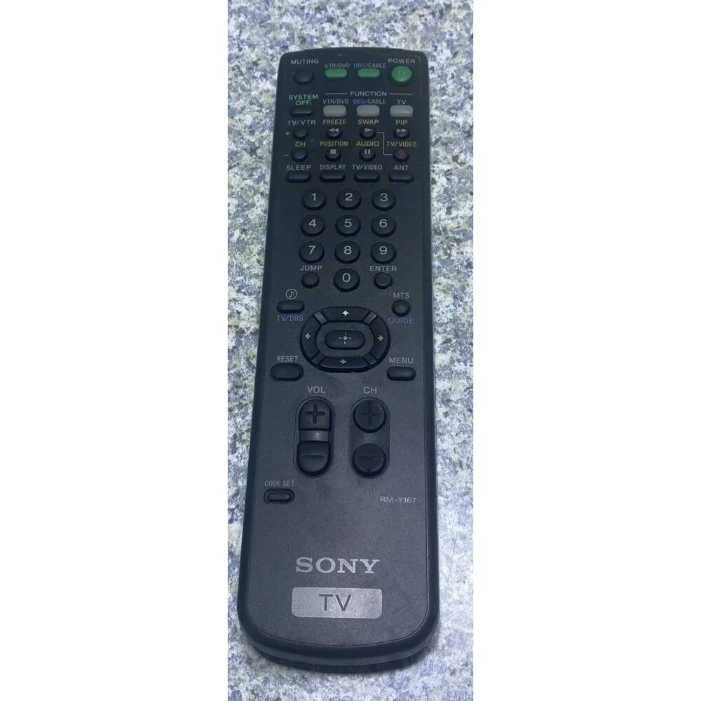 Original Sony RM-Y167 TV Remote tested works